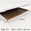 ROYAL MAIL PIP Boxes  (White) - Size C4/A4 - 320 x 230 x 20 mm