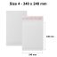 White Corrugated Bags Padded 100% Recyclable Biodegradable Eco Envelopes - 340 x 240 mm