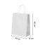 Extra Large White Kraft paper Party Gift carrier bags with Twisted Handles - 45 x 48 x 14 cm