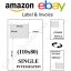 INTEGRATED LABELS (K equivalent) 110MM X 80MM FOR EBAY/AMAZON - GOOD QUALITY