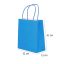 Large Light Blue Kraft paper Party Gift carrier bags with Twisted Handles - 32 x 41 x 12 cm